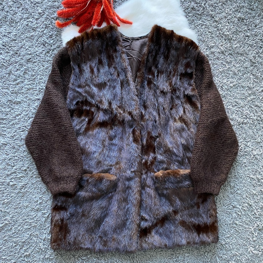 Raab & Metz Mink Fur and Leather Coat